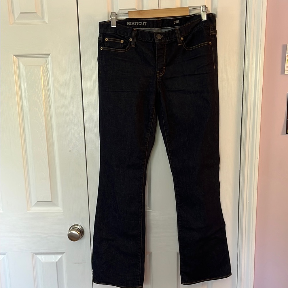 J. Crew bootcut dark wash denim jeans size 31 Short